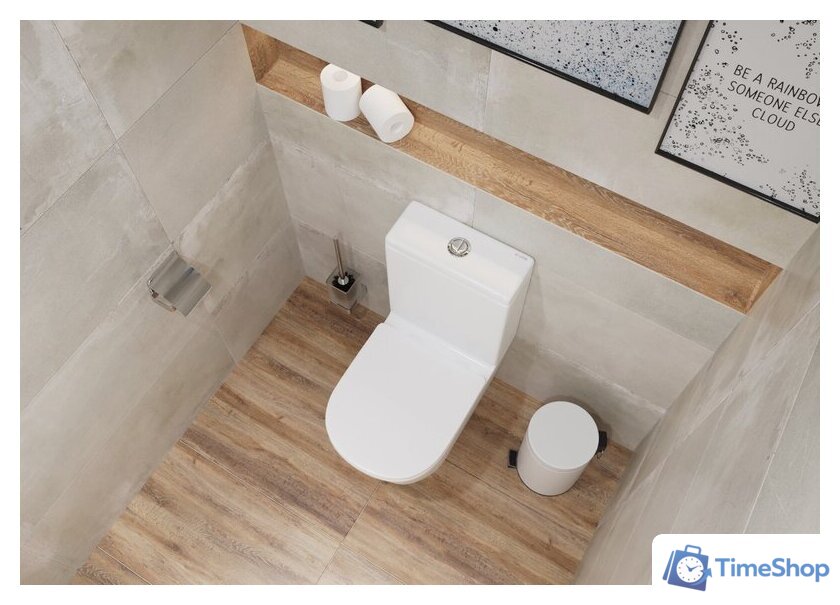 Унитаз напольный Lauter W76 P-TRAP 21122762 + гигиенический душ Mild 21LT072BM (горизонтальный выпуск) - Изображение №10 — Интернет-магазин Time-Shop