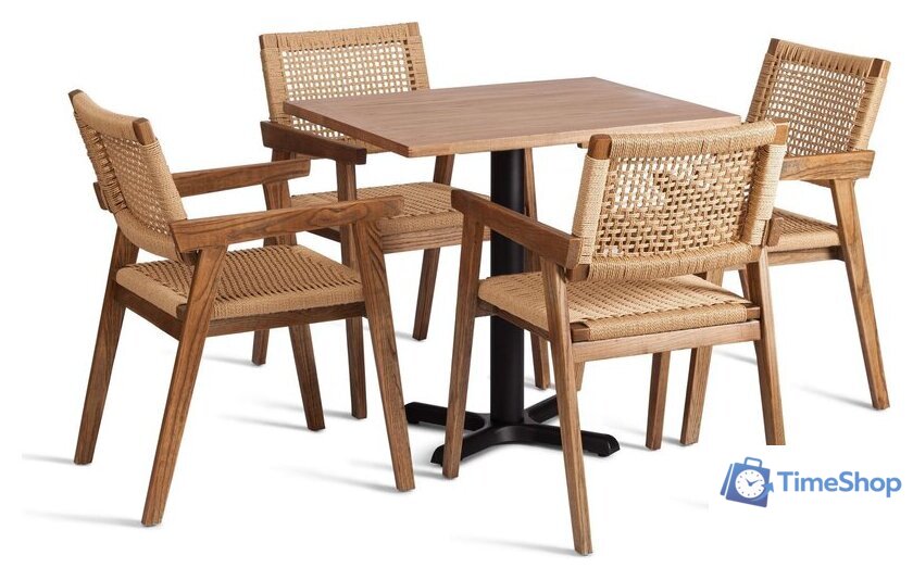 Кухонный стол TetChair Valhalla 80x65x76 (груша №3/черная опора) - Изображение №7 — Интернет-магазин Time-Shop