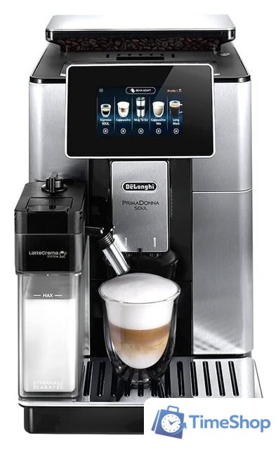 Кофемашина DeLonghi PrimaDonna Soul ECAM 610.75.MB - Изображение №1 — Интернет-магазин Time-Shop