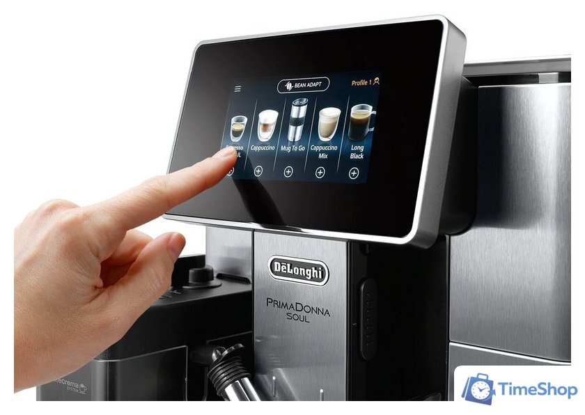 Кофемашина DeLonghi PrimaDonna Soul ECAM 610.75.MB - Изображение №3 — Интернет-магазин Time-Shop