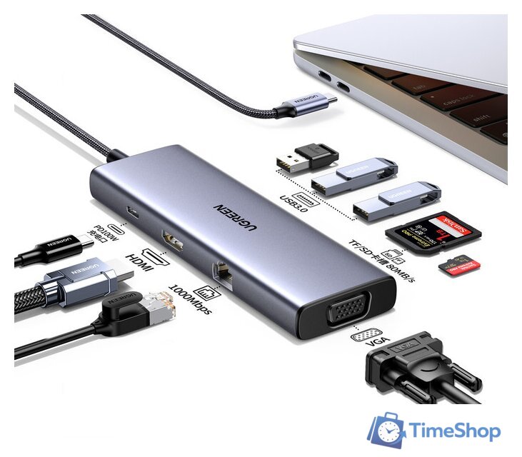 Док-станция Ugreen CM498 15600 - Изображение №1 — Интернет-магазин Time-Shop