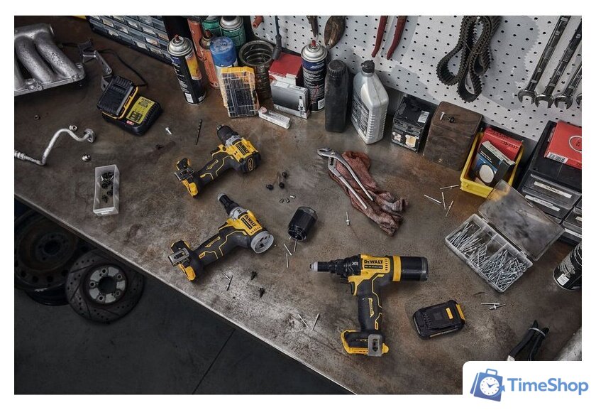 Заклепочник DeWalt DCF403E1GT (с 1-им АКБ) - Изображение №7 — Интернет-магазин Time-Shop