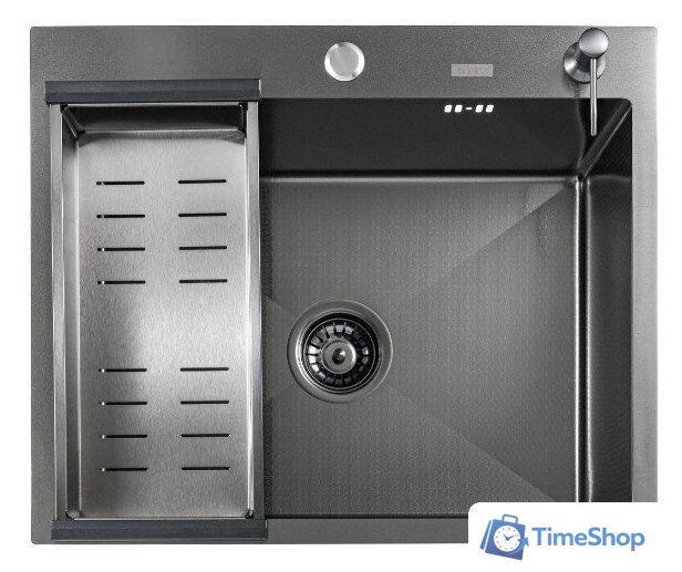 Кухонная мойка Avina Futur FK 4848 B Eco Embossing (черный нано) - Изображение №1 — Интернет-магазин Time-Shop