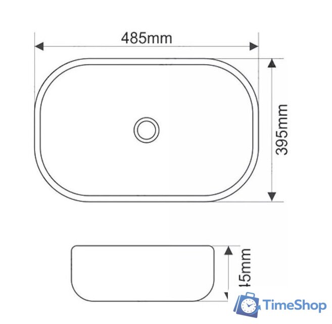 Умывальник SantiLine SL-1105 - Изображение №2 — Интернет-магазин Time-Shop