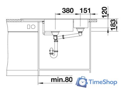 Кухонная мойка Blanco Delta II (антрацит) - Изображение №6 — Интернет-магазин Time-Shop
