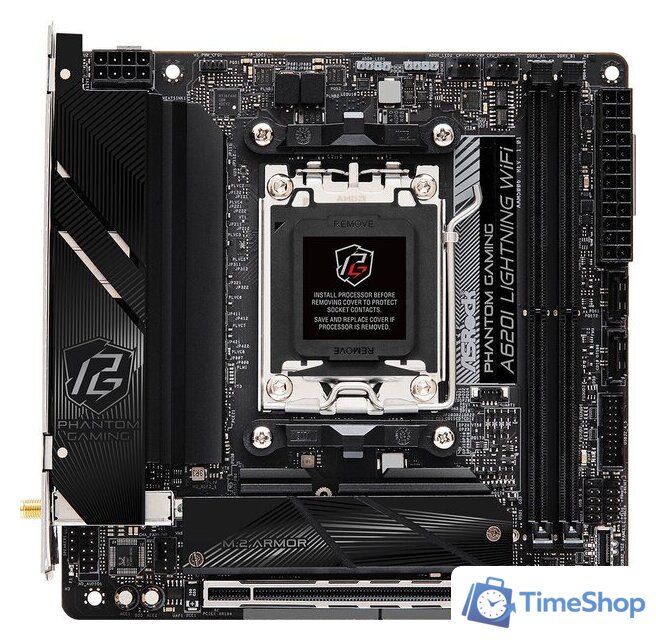 Материнская плата ASRock A620I Lightning WiFi - Изображение №1 — Интернет-магазин Time-Shop