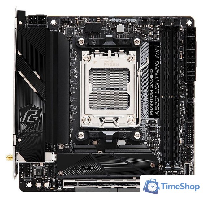 Материнская плата ASRock A620I Lightning WiFi - Изображение №3 — Интернет-магазин Time-Shop