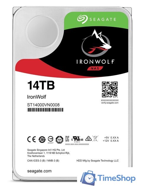 Жесткий диск Seagate IronWolf 14TB ST14000VN0008 - Изображение №1 — Интернет-магазин Time-Shop