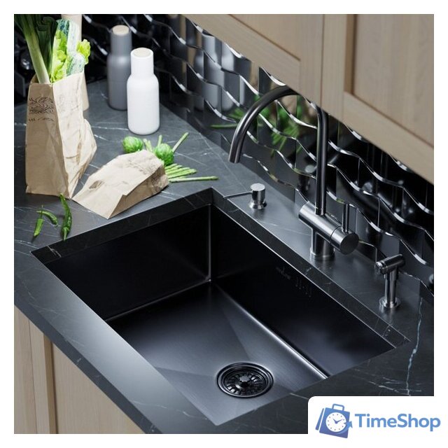 Кухонная мойка Mixline 548573 (черный графит, 3 мм) - Изображение №5 — Интернет-магазин Time-Shop