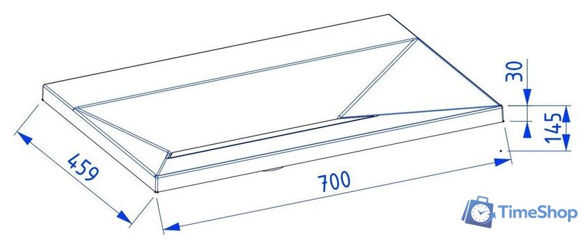 Умывальник Lauter Nelli 70 (бетон кварц) - Изображение №2 — Интернет-магазин Time-Shop