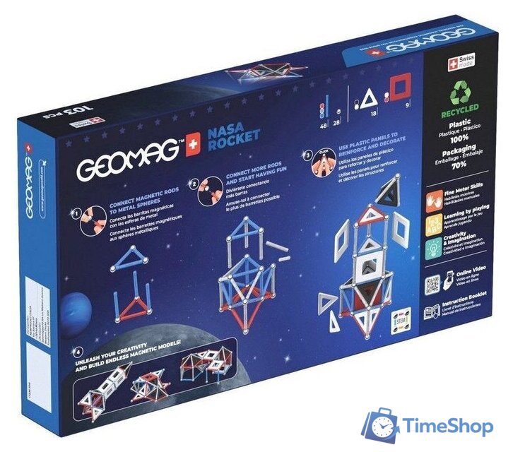 Магнитный конструктор Geomag Классик ракета GM808 - Изображение №2 — Интернет-магазин Time-Shop