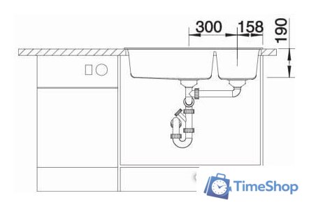 Кухонная мойка Blanco Metra 9 525936 (черный) - Изображение №3 — Интернет-магазин Time-Shop