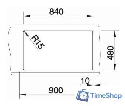 Кухонная мойка Blanco Metra 9 525936 (черный) - Изображение №4 — Интернет-магазин Time-Shop