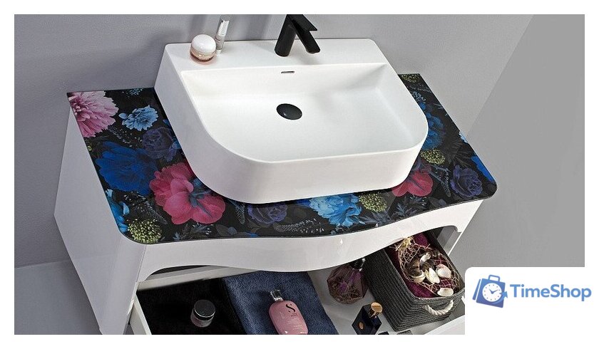  Belux Тумба под умывальник Анжело НП110-01 (1, белый глянец) - Изображение №4 — Интернет-магазин Time-Shop