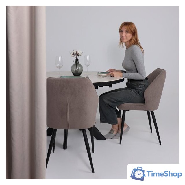 Стул Мамадома Michael (b05 Latte Lux/черный) - Изображение №2 — Интернет-магазин Time-Shop