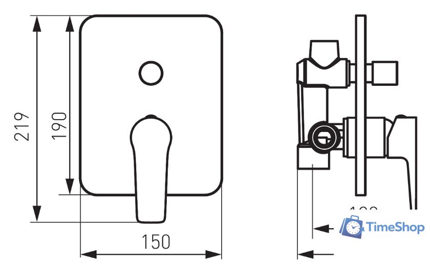 Смеситель Ferro Adore BDR7P (белый/хром) - Изображение №2 — Интернет-магазин Time-Shop