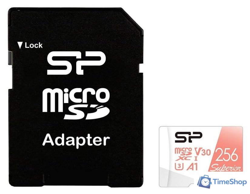 Карта памяти Silicon-Power Superior A1 microSDXC SP256GBSTXDV3V20SP 256GB - Изображение №1 — Интернет-магазин Time-Shop