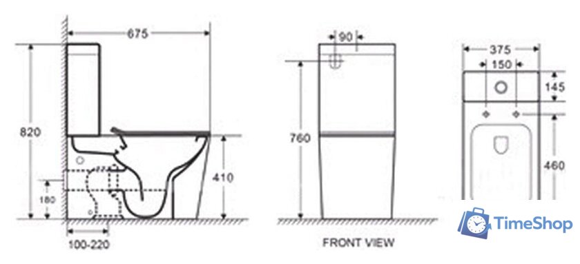 Бачок для унитаза Koller Pool Orion OR-0650-RC-T - Изображение №2 — Интернет-магазин Time-Shop