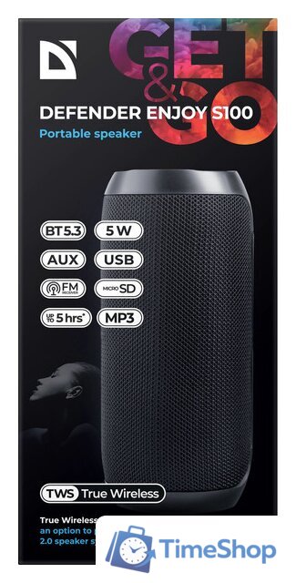 Беспроводная колонка Defender Enjoy S100 - Изображение №6 — Интернет-магазин Time-Shop