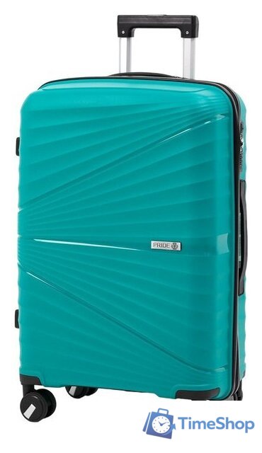 Чемодан-спиннер Pride PP-9702 (L, бирюзовый) - Изображение №1 — Интернет-магазин Time-Shop