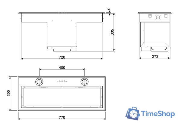Кухонная вытяжка Smeg KSEG78PXE - Изображение №3 — Интернет-магазин Time-Shop