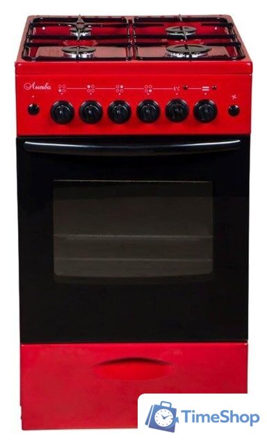 Кухонная плита Лысьва ЭГ 401 МС-2у (стеклянная крышка, вишневый) - Изображение №1 — Интернет-магазин Time-Shop