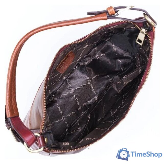 Женская сумка Poshete 827-2011-BCL (коричневый) - Изображение №3 — Интернет-магазин Time-Shop