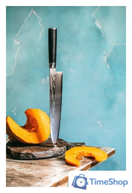 Кухонный нож Samura Damascus SD-0087 - Изображение №4 — Интернет-магазин Time-Shop