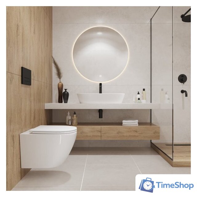 Унитаз подвесной Lauter Vortex 2110830VP + Breez 21GN7072BM - Изображение №10 — Интернет-магазин Time-Shop