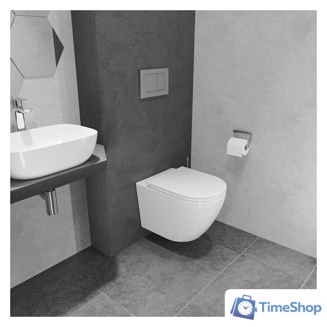 Унитаз подвесной Lauter Vortex 2110830VP + Breez 21GN7072BM - Изображение №21 — Интернет-магазин Time-Shop