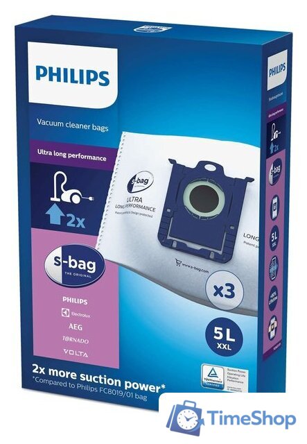 Комплект одноразовых мешков Philips FC8027/01 S-bag - Изображение №1 — Интернет-магазин Time-Shop