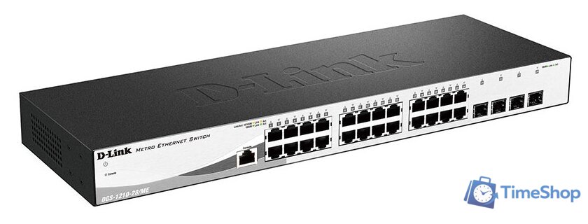 Управляемый коммутатор 2-го уровня D-Link DGS-1210-28/ME - Изображение №2 — Интернет-магазин Time-Shop