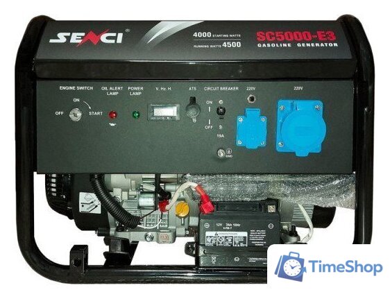 Бензиновый генератор SENCI SC5000-E3 - Изображение №1 — Интернет-магазин Time-Shop