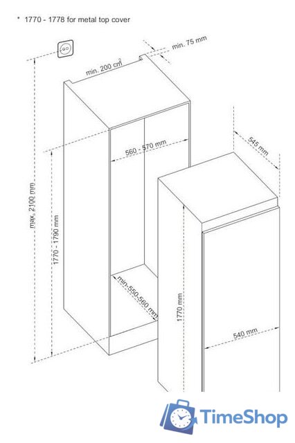 Морозильник Korting KSFI 1833 NF - Изображение №5 — Интернет-магазин Time-Shop