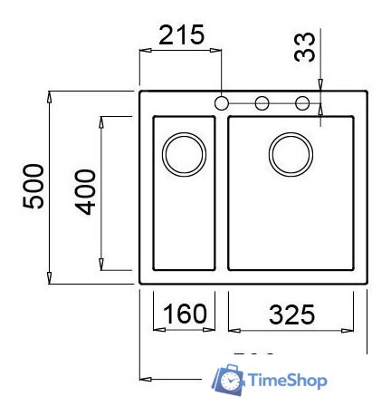 Кухонная мойка Elleci Quadra 150 Light Grey K97 - Изображение №2 — Интернет-магазин Time-Shop