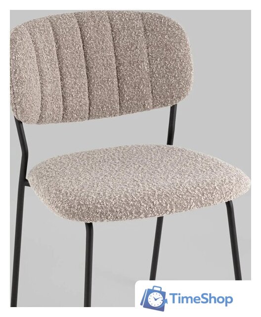 Стул Stool Group Кэрол без подлокотников FDC9003 DC2635-4A grey (букле серый/черные ножки) - Изображение №6 — Интернет-магазин Time-Shop