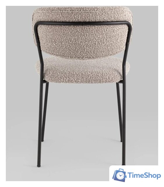 Стул Stool Group Кэрол без подлокотников FDC9003 DC2635-4A grey (букле серый/черные ножки) - Изображение №5 — Интернет-магазин Time-Shop