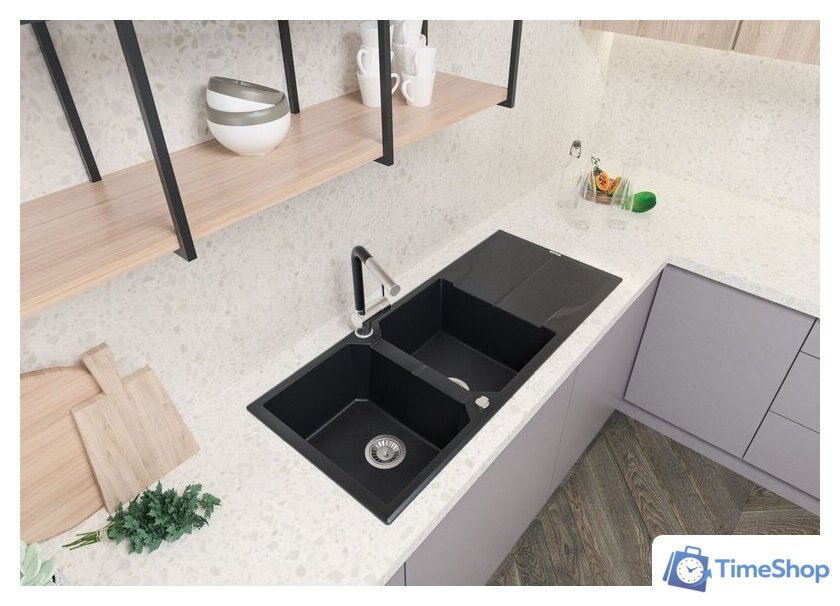 Кухонная мойка Deante Andante ZQN N213 (черный) - Изображение №3 — Интернет-магазин Time-Shop