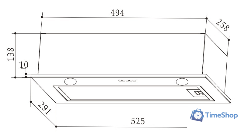 Кухонная вытяжка Weissgauff Fiona 60 X - Изображение №2 — Интернет-магазин Time-Shop