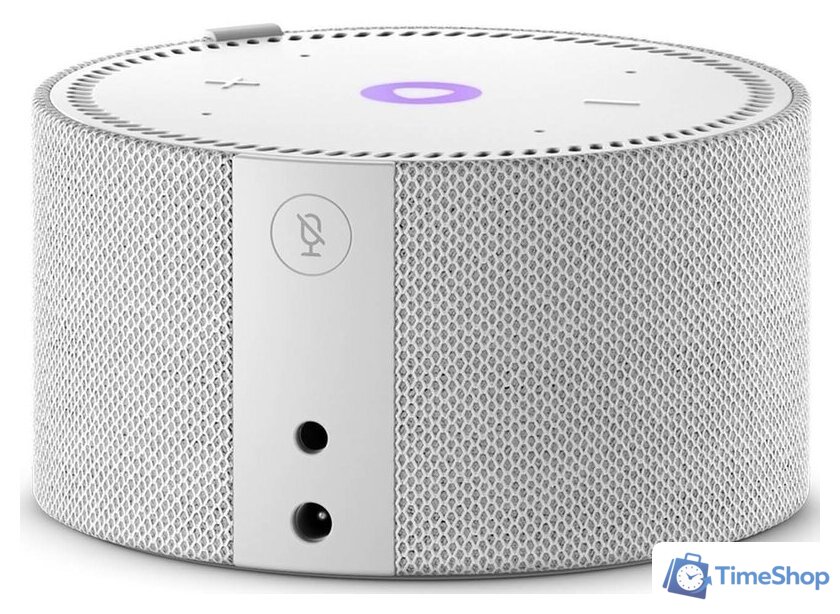 Умная колонка Яндекс Станция Мини 2 с часами (серый опал) - Изображение №2 — Интернет-магазин Time-Shop