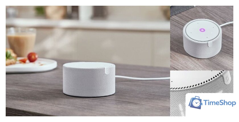 Умная колонка Яндекс Станция Мини 2 с часами (серый опал) - Изображение №10 — Интернет-магазин Time-Shop