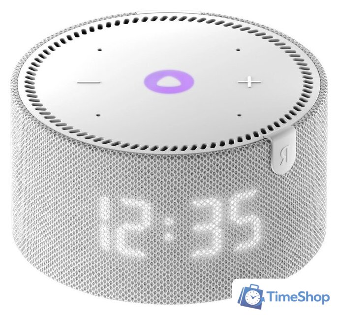 Умная колонка Яндекс Станция Мини 2 с часами (серый опал) - Изображение №3 — Интернет-магазин Time-Shop
