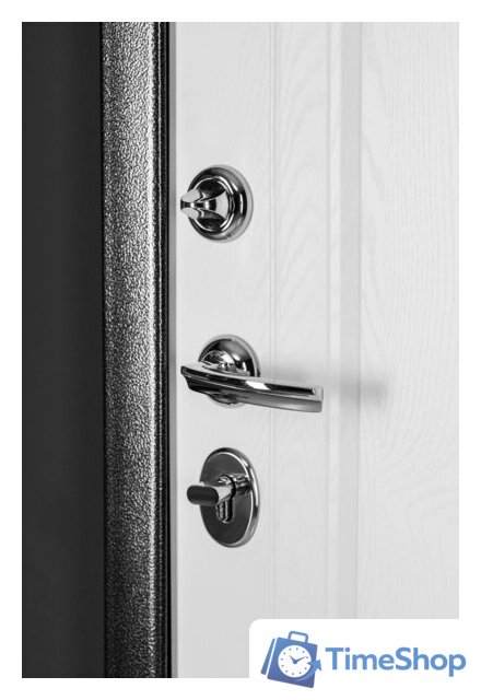 Металлическая дверь Guard Классика MG60 97х205 правая (черное серебро/белый ясень) - Изображение №4 — Интернет-магазин Time-Shop