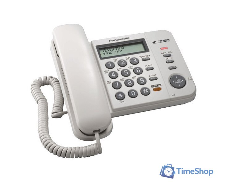 Проводной телефон Panasonic KX-TS2358RUB (черный) - Изображение №4 — Интернет-магазин Time-Shop