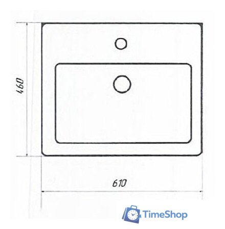  Misty Енисей - 60 Тумба прямая - Э-Ени01060-012 - Изображение №3 — Интернет-магазин Time-Shop