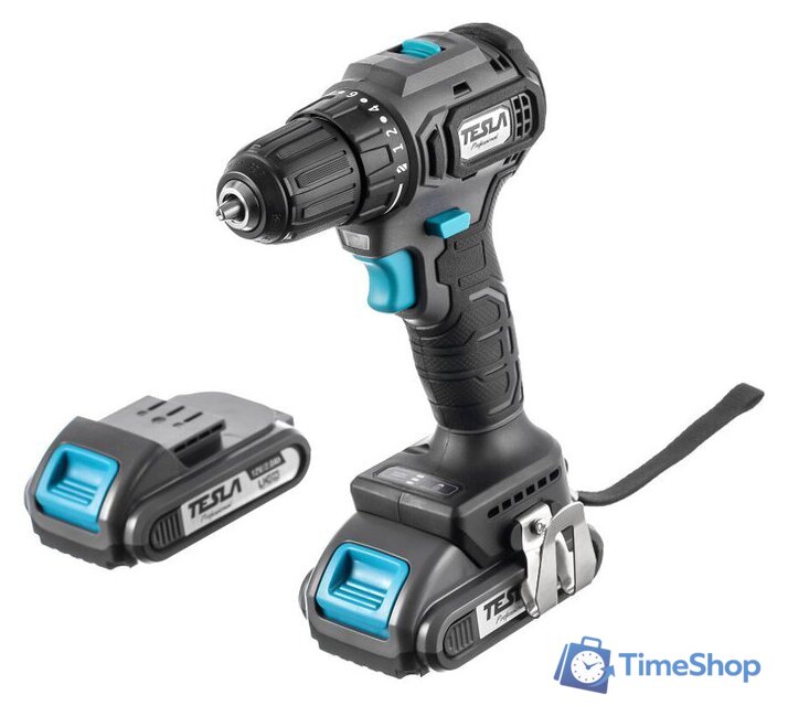 Дрель-шуруповерт Tesla TCD12BL 834528 (с 2-мя АКБ, кейс) - Изображение №1 — Интернет-магазин Time-Shop