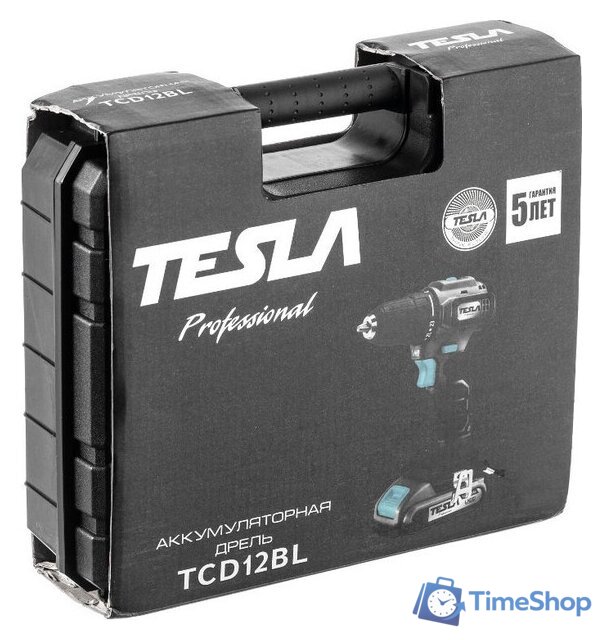Дрель-шуруповерт Tesla TCD12BL 834528 (с 2-мя АКБ, кейс) - Изображение №13 — Интернет-магазин Time-Shop