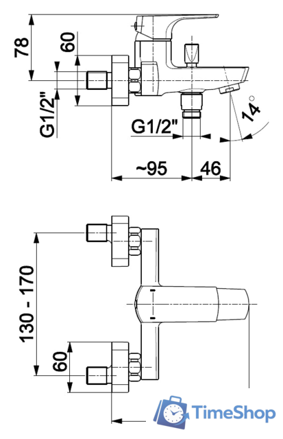 Смеситель Armatura Mokait 5534-010-00 - Изображение №2 — Интернет-магазин Time-Shop