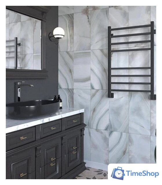 Полотенцесушитель Stinox Quatro 50x80 qu80 Ral 9005 - Изображение №1 — Интернет-магазин Time-Shop