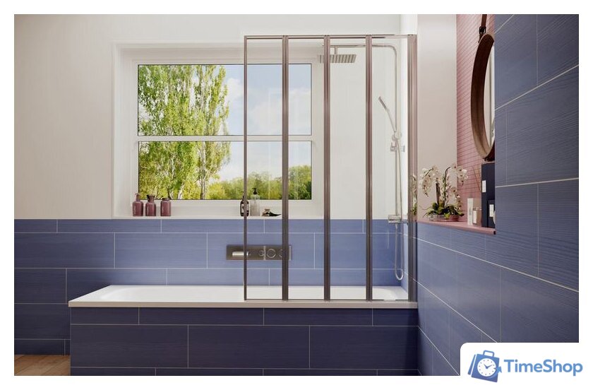 Стеклянная шторка для ванны Ambassador Bath Screens 16041110R 90 - Изображение №3 — Интернет-магазин Time-Shop